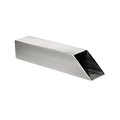 The Outdoor Plus Scalloped Mini Scupper - Stainless Steel - 2.5 x 2.5 x 12 - Open Back OPT-MSSC12SSO